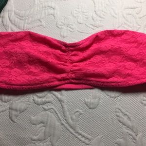 Med bandeau hot pink bra Victoria’s Secret